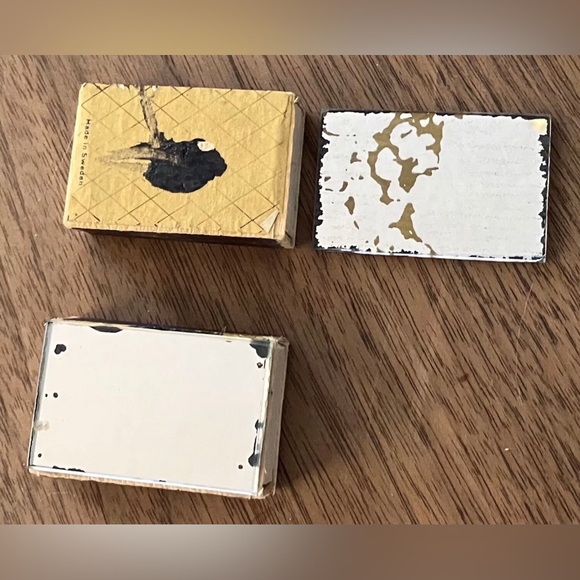 Vintage Franciscan Glass Match Box Matchbook Mountain View Mirrored Back 2X - Picture 5 of 6